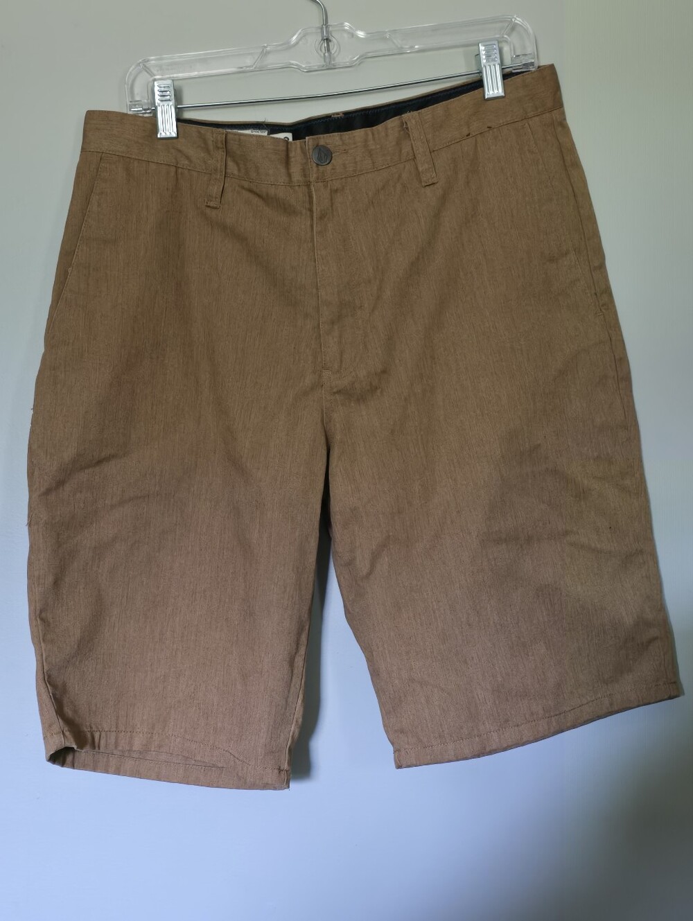 Volcom Men's Brown Flat Front Shorts